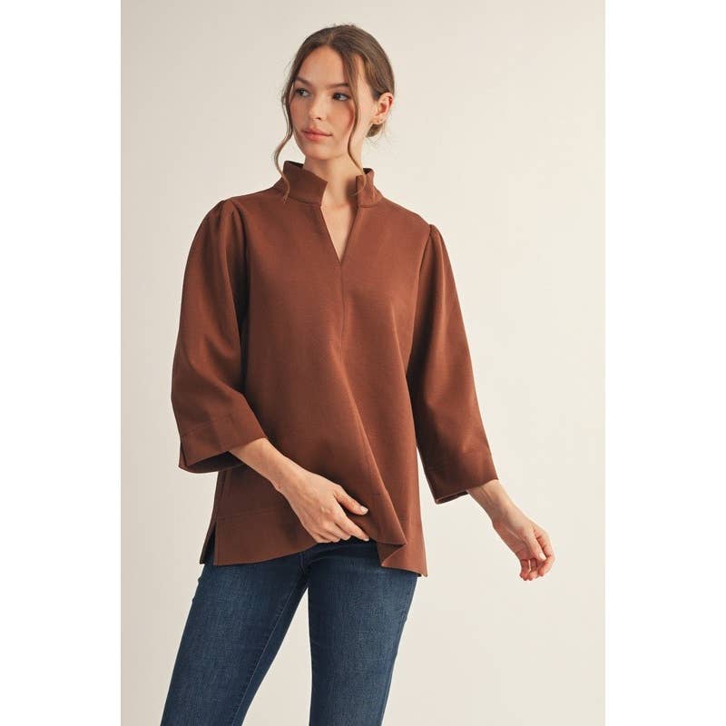 The Eleanor Stand Collar Tunic