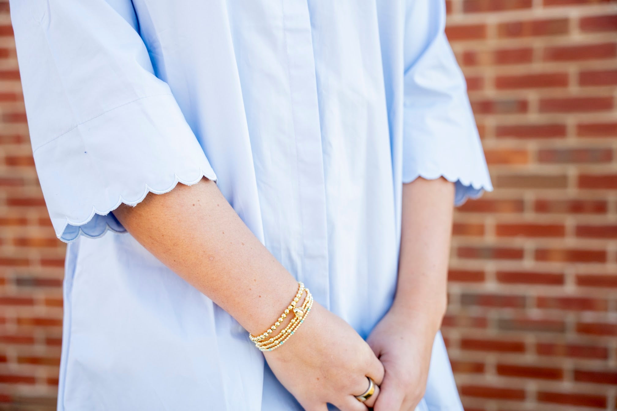 The Scalloped Shirt Dress