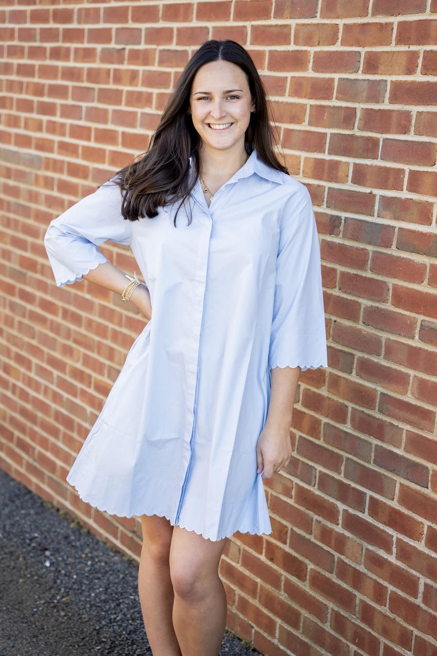 The Scalloped Shirt Dress
