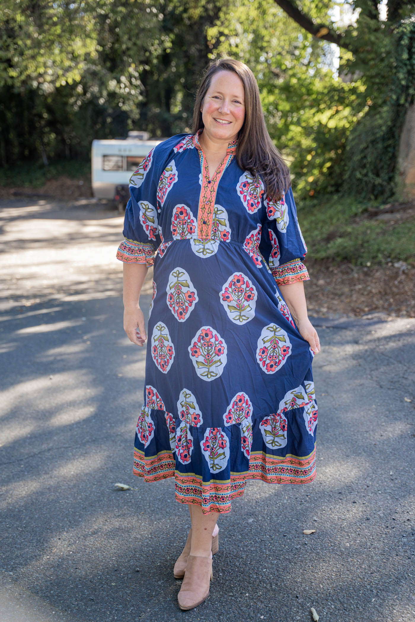 Bella Mix Midi Dress