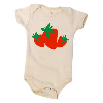 Strawberries - Baby Organic Onesie