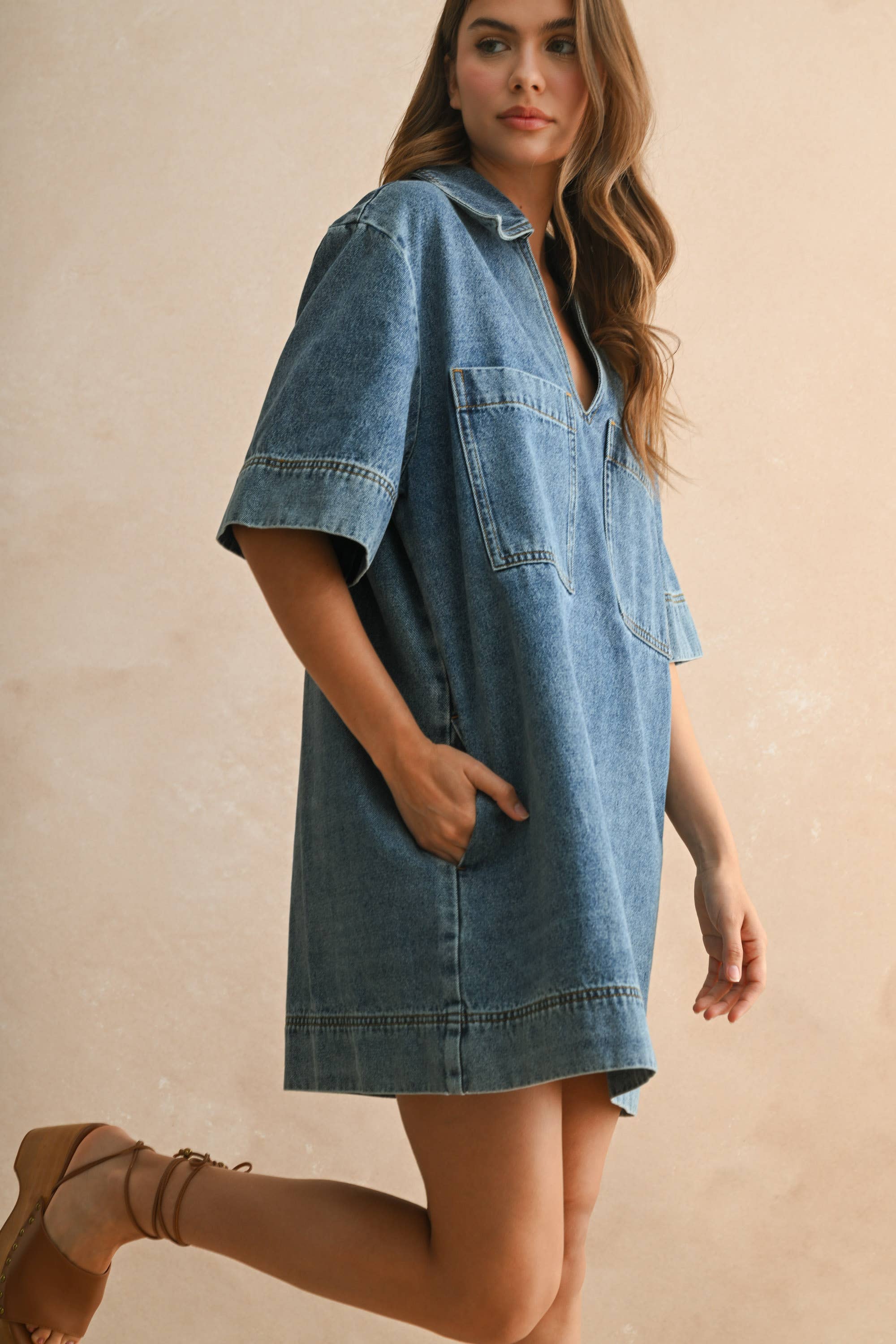 Denim Mini Dress