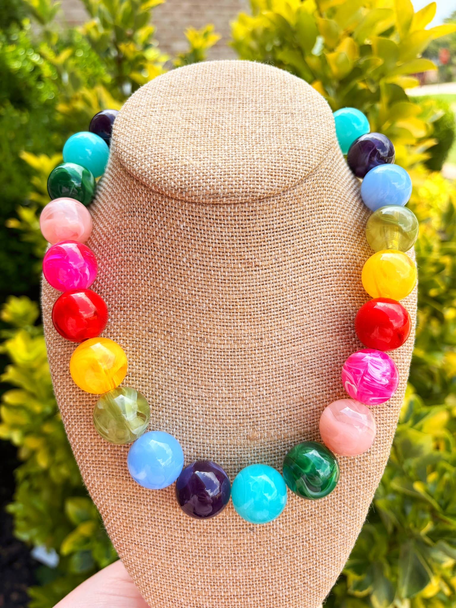 Multi Color Bauble Necklace