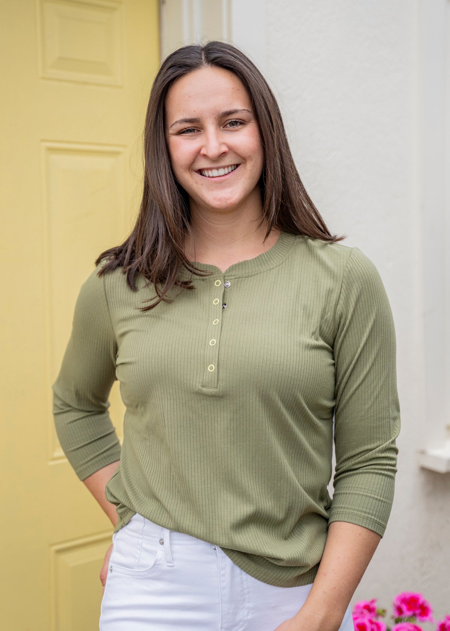Button Snap Henley