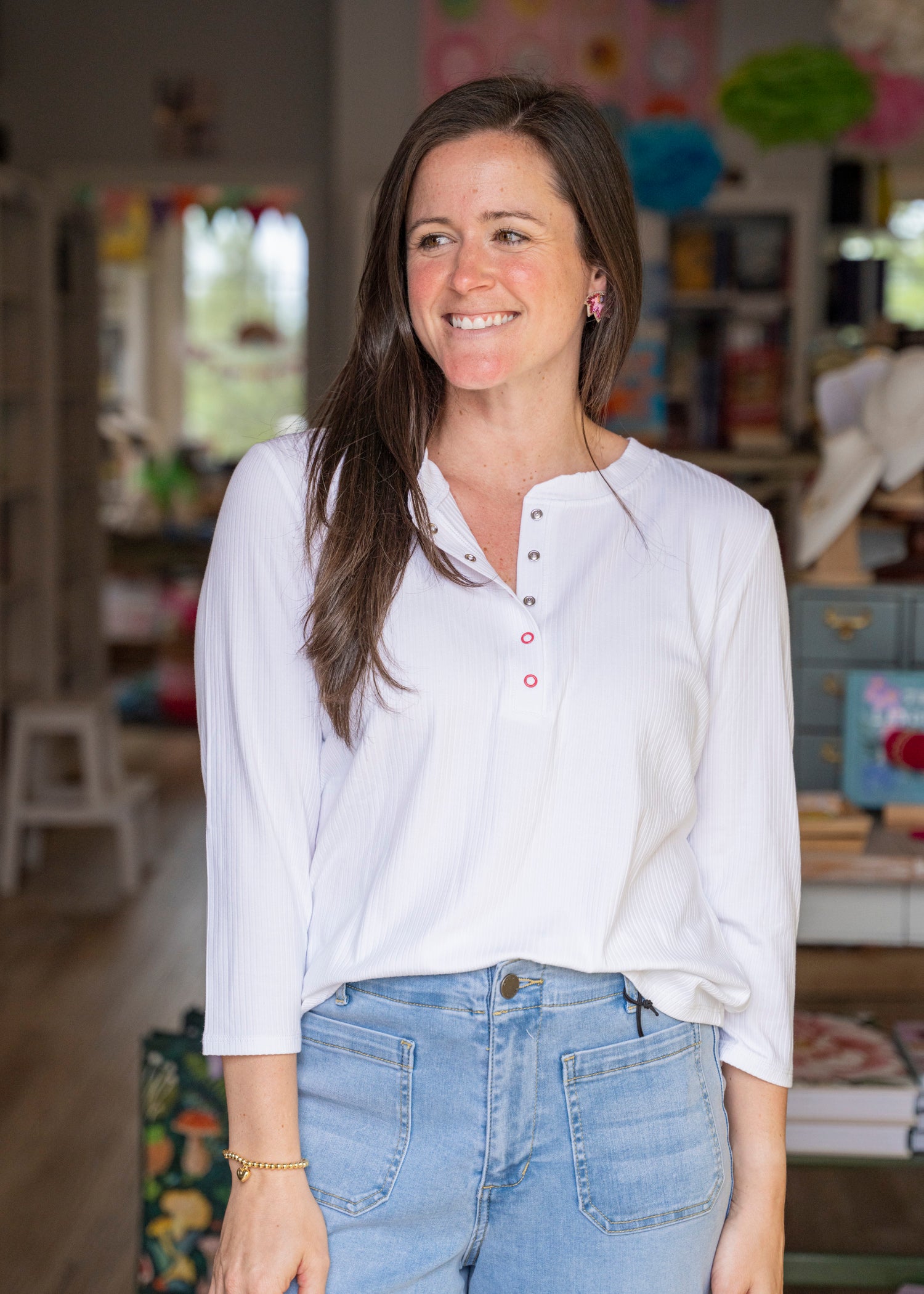 Button Snap Henley