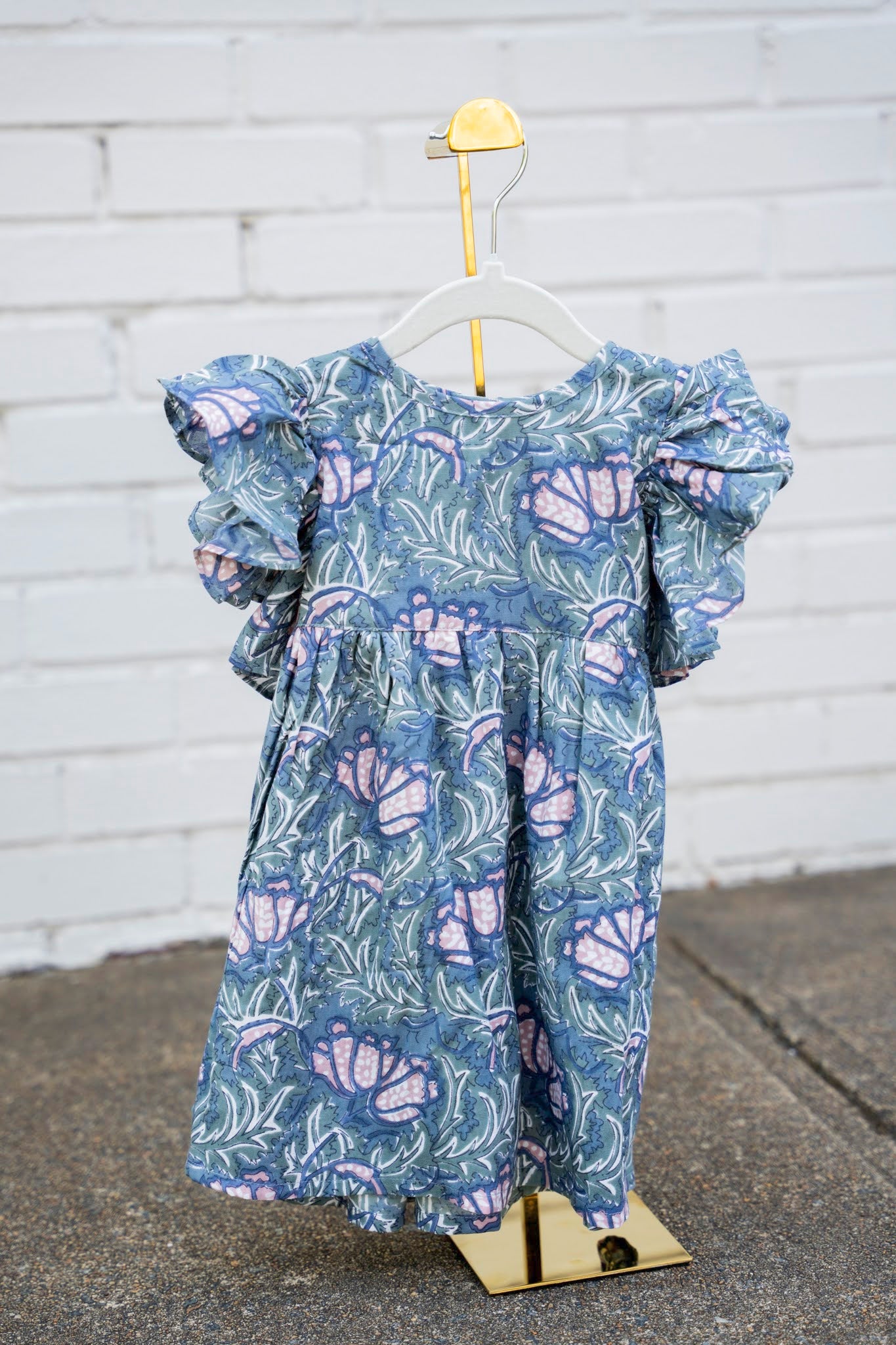 Hawaiian Print Baby Dress w. Bloomer
