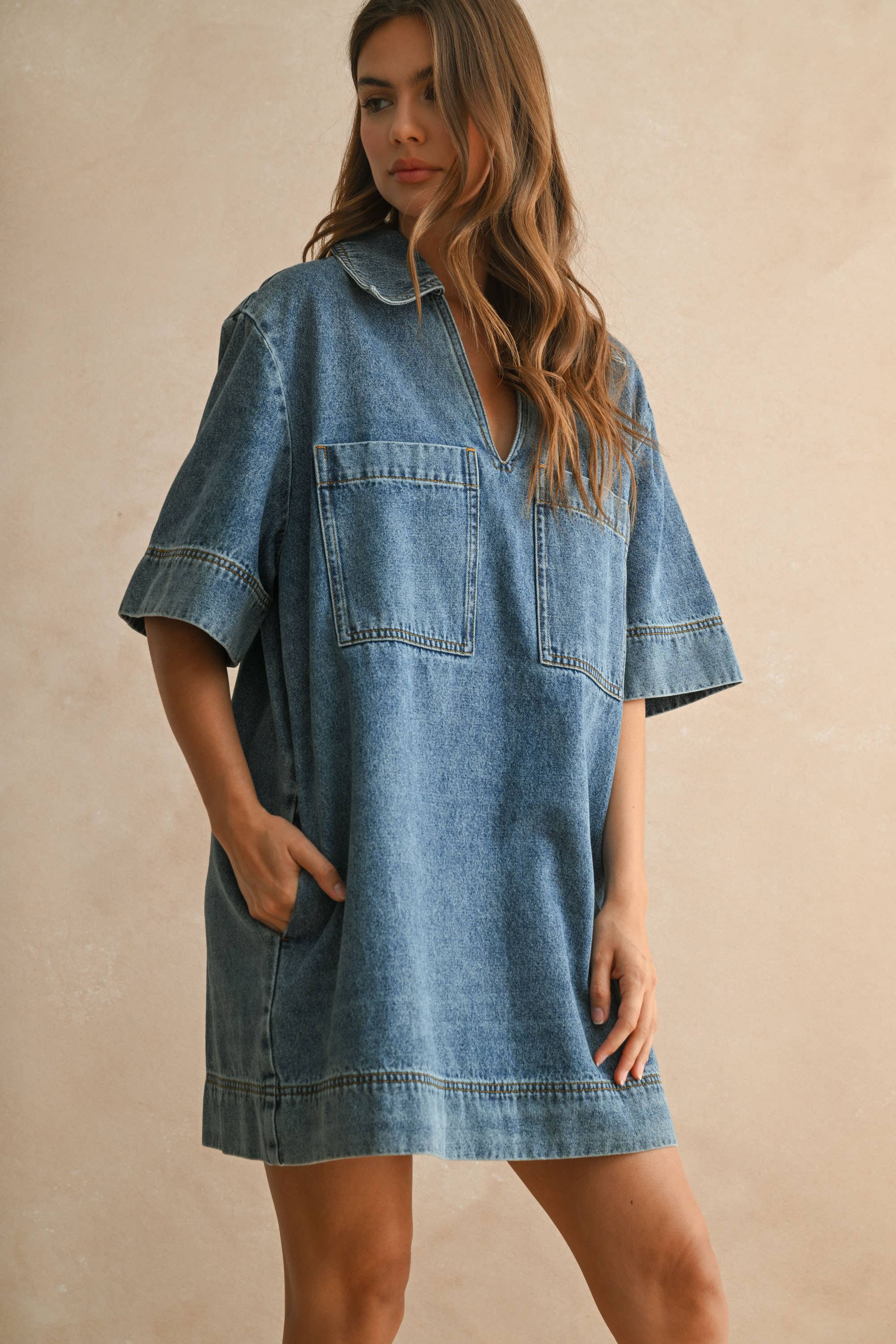 Denim Mini Dress
