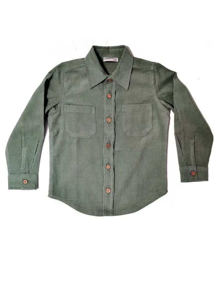 Sage Corduroy Shirt