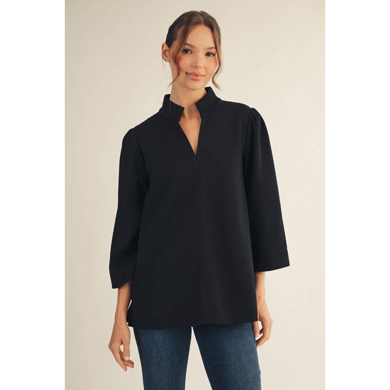 The Eleanor Stand Collar Tunic