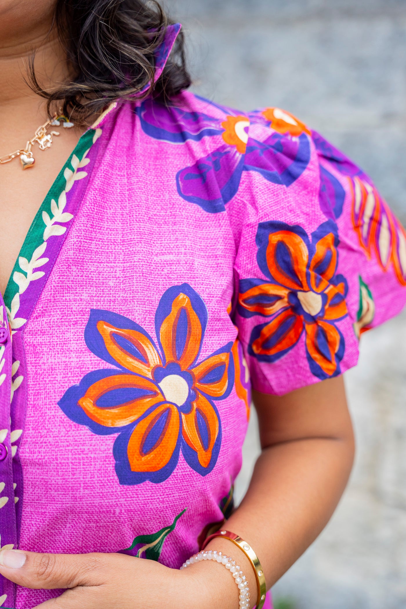Della Mauve Blossom Dress