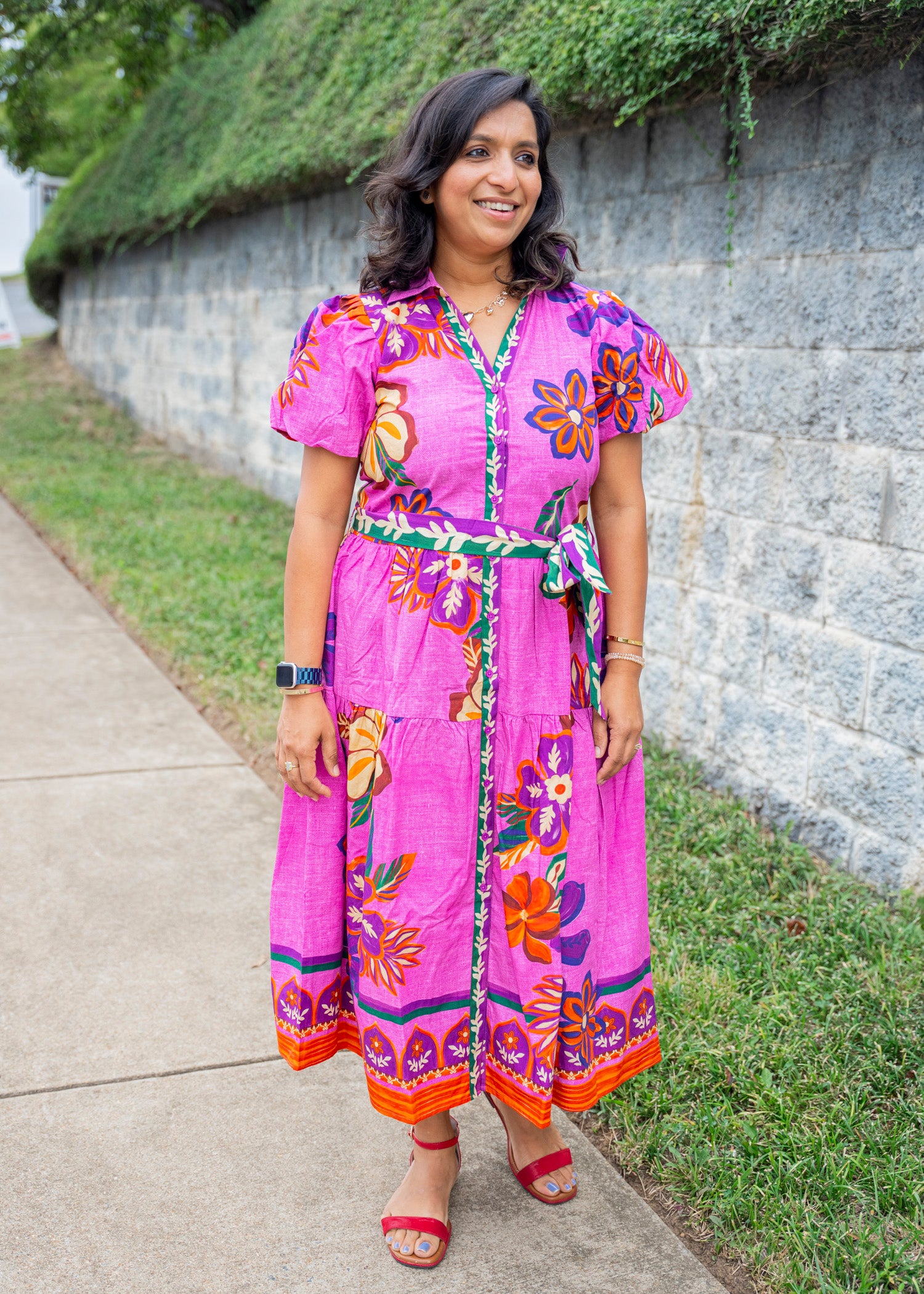 Della Mauve Blossom Dress