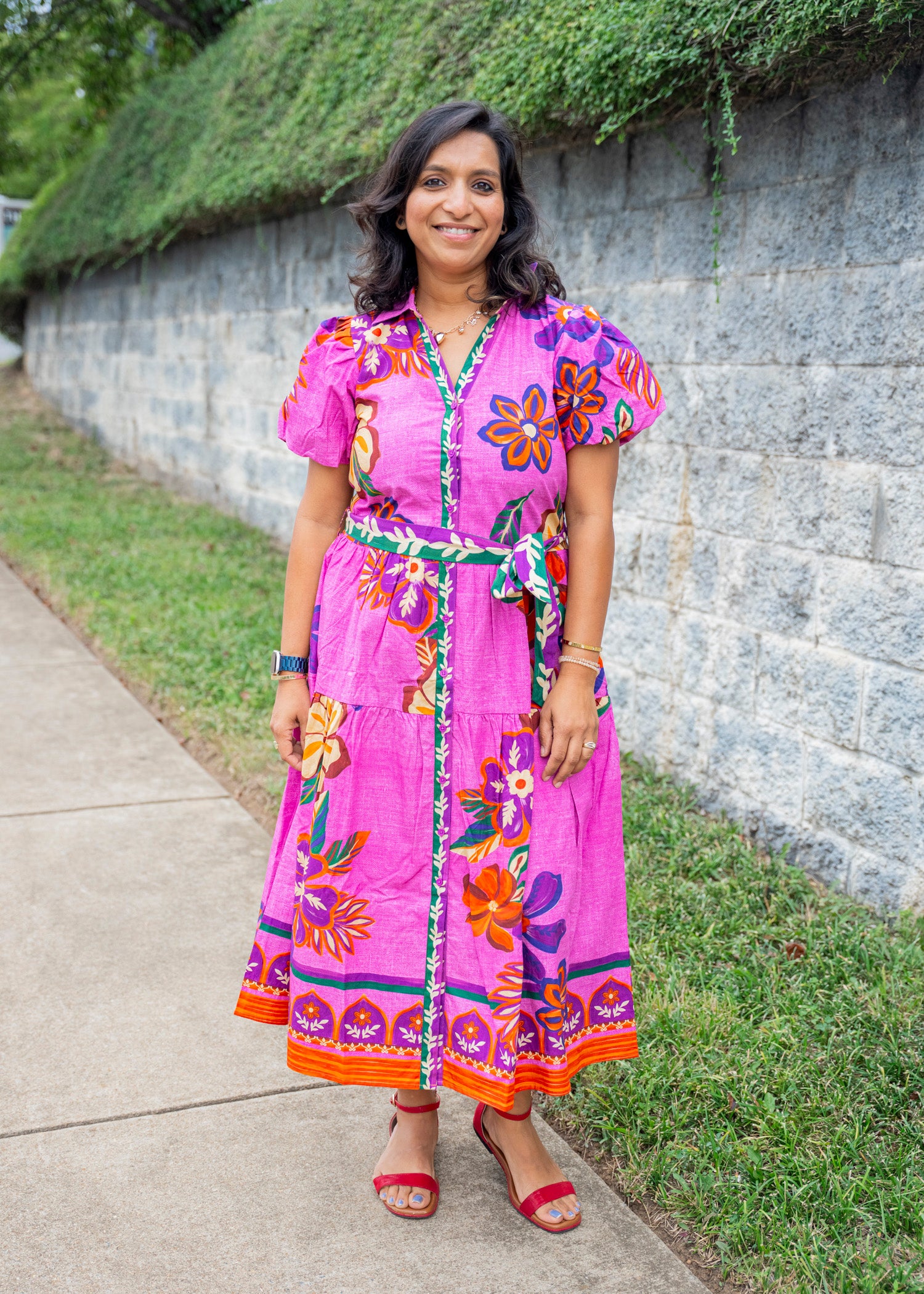 Della Mauve Blossom Dress