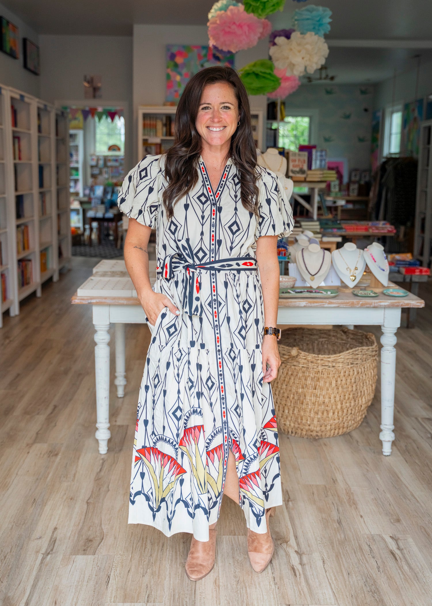 Della Arrow Midi Dress