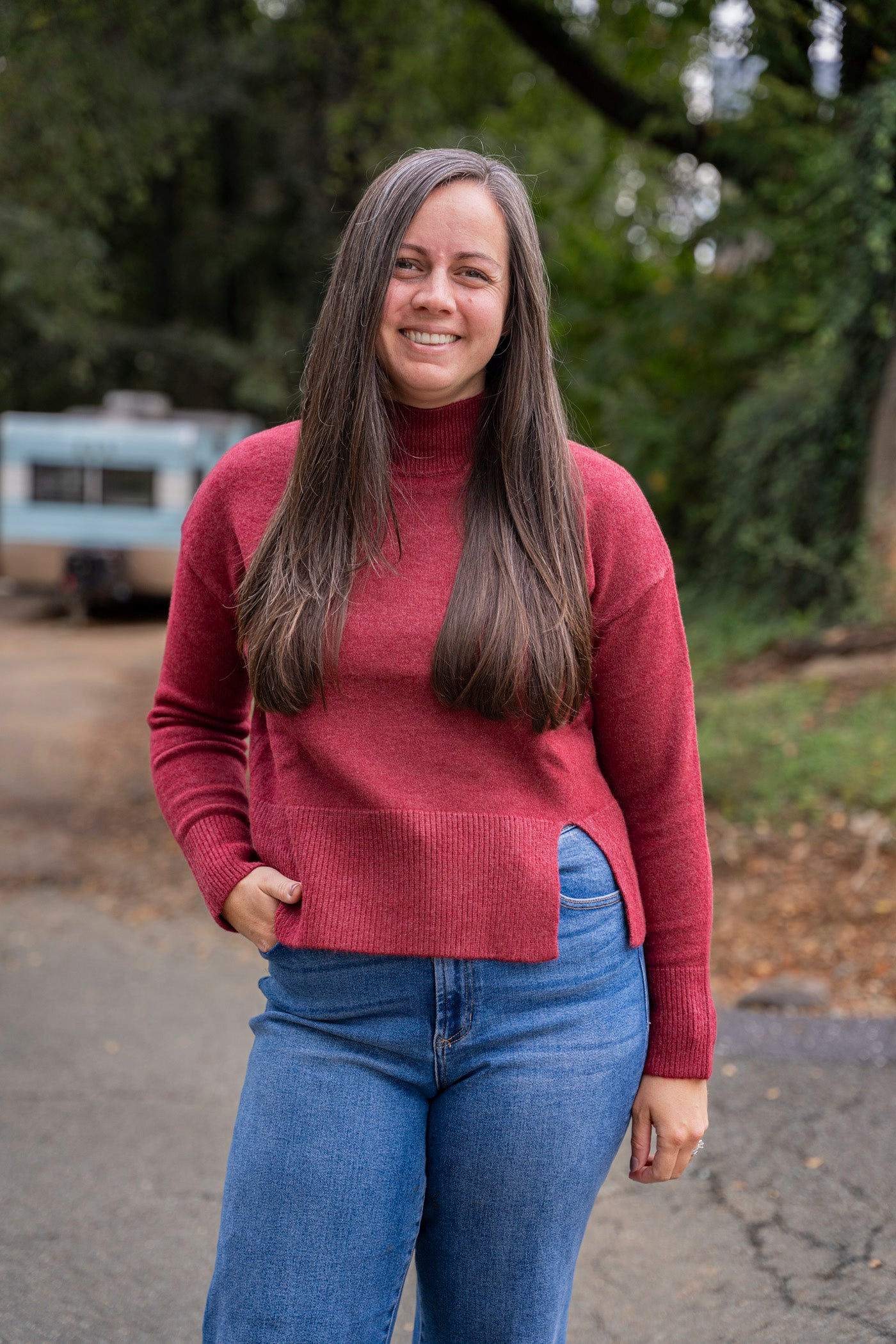 Portia Mock Neck Sweater