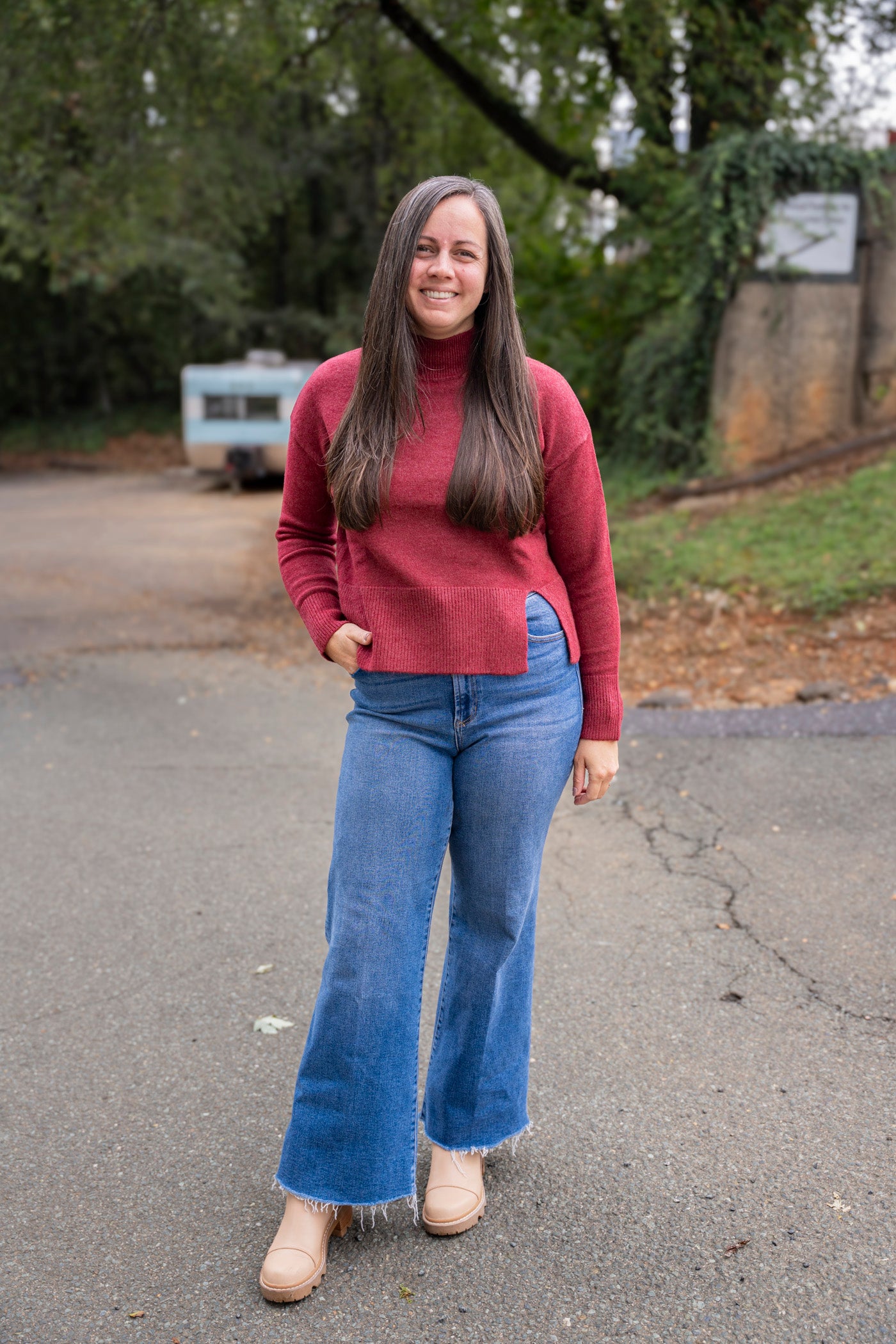 Portia Mock Neck Sweater