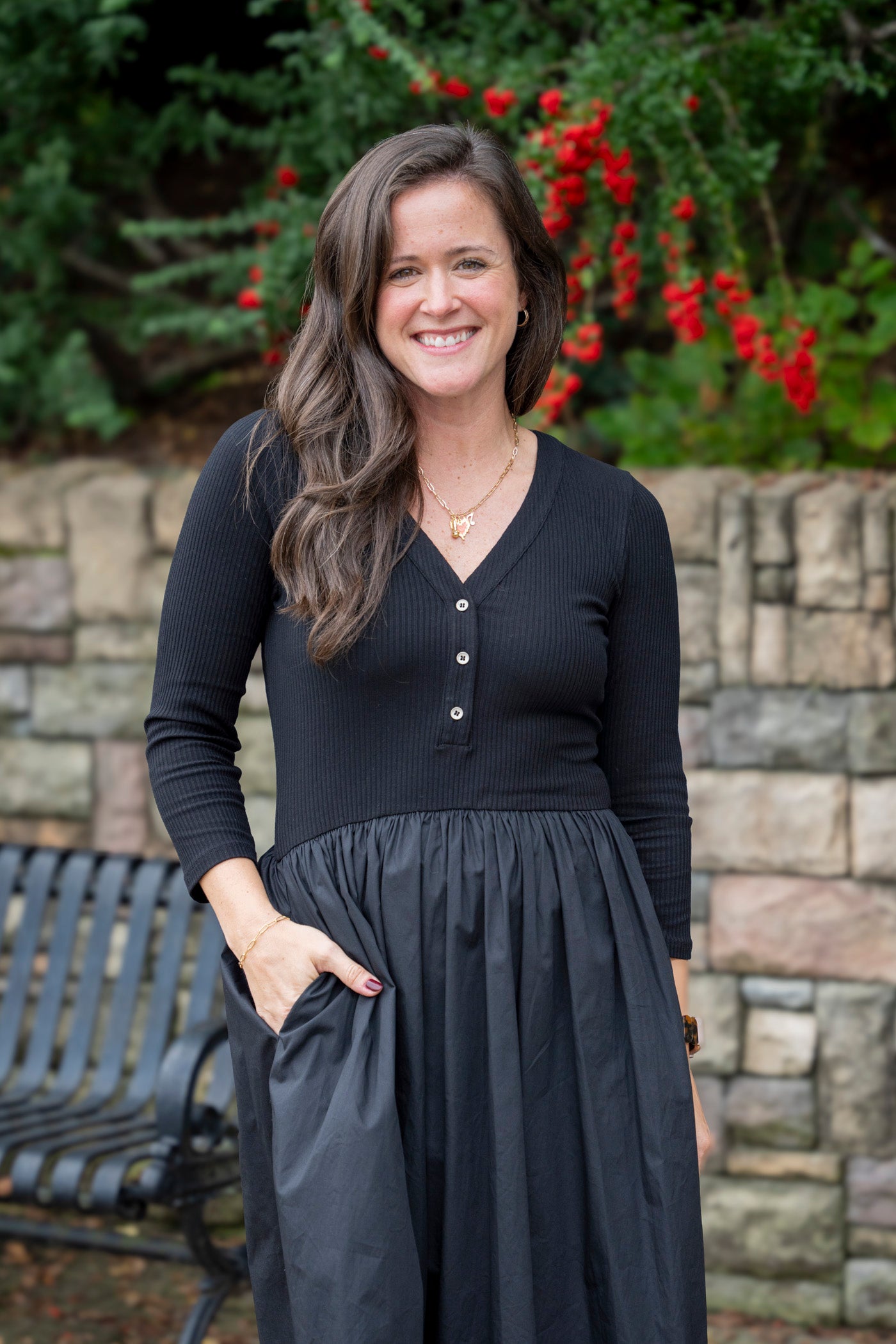 Shelley Mix Knit Midi Dress