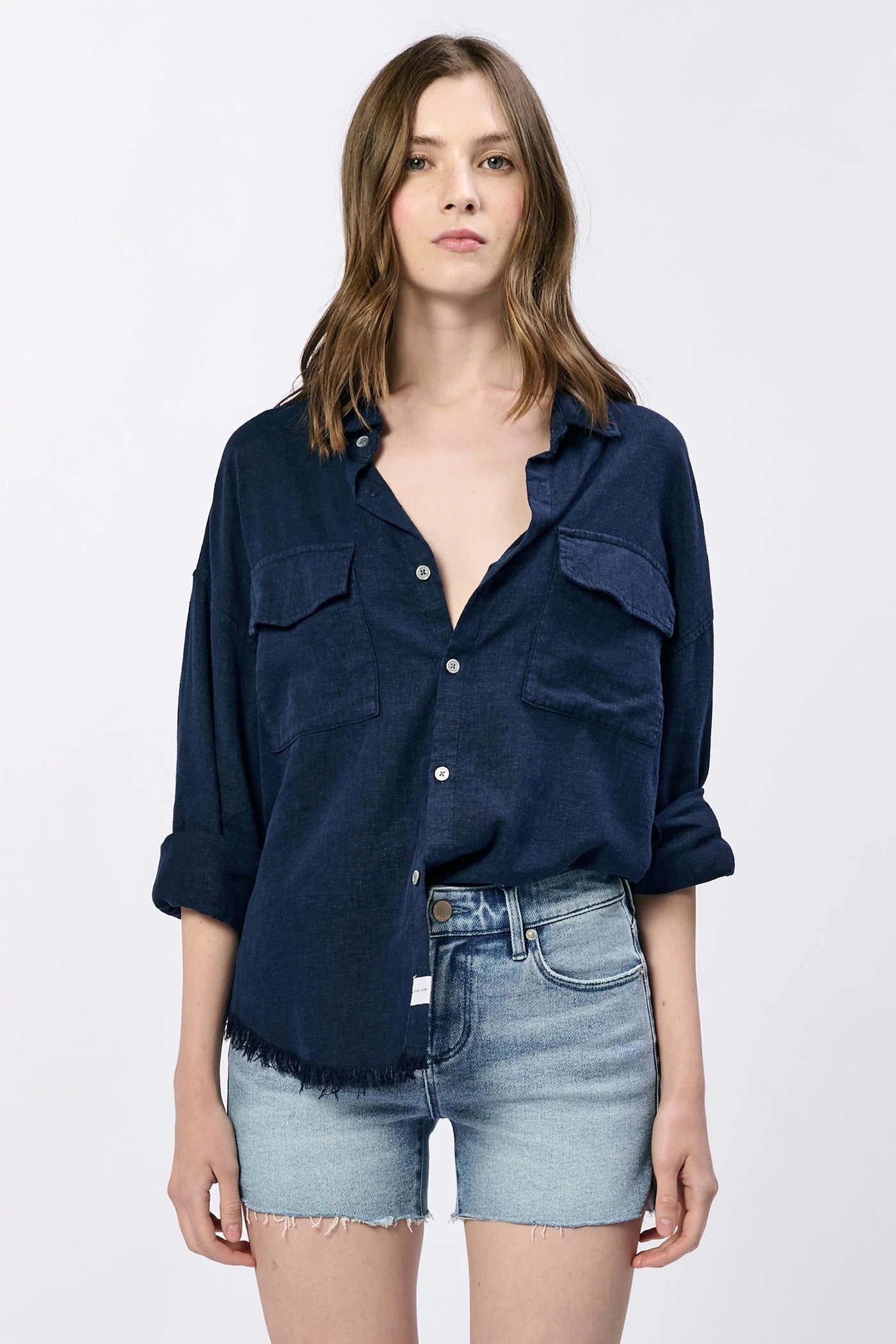 Black Iris Button Down