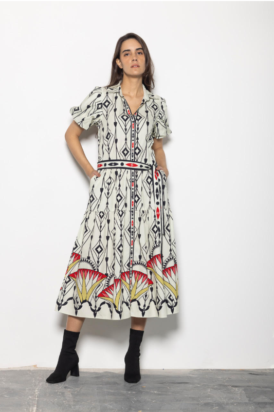 Della Arrow Midi Dress