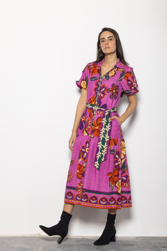 Della Mauve Blossom Dress