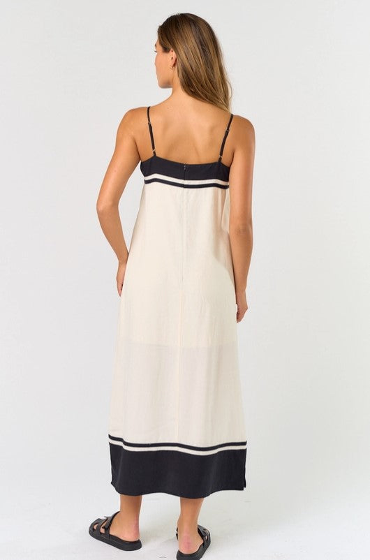 The B&W Colorblock Midi Dress