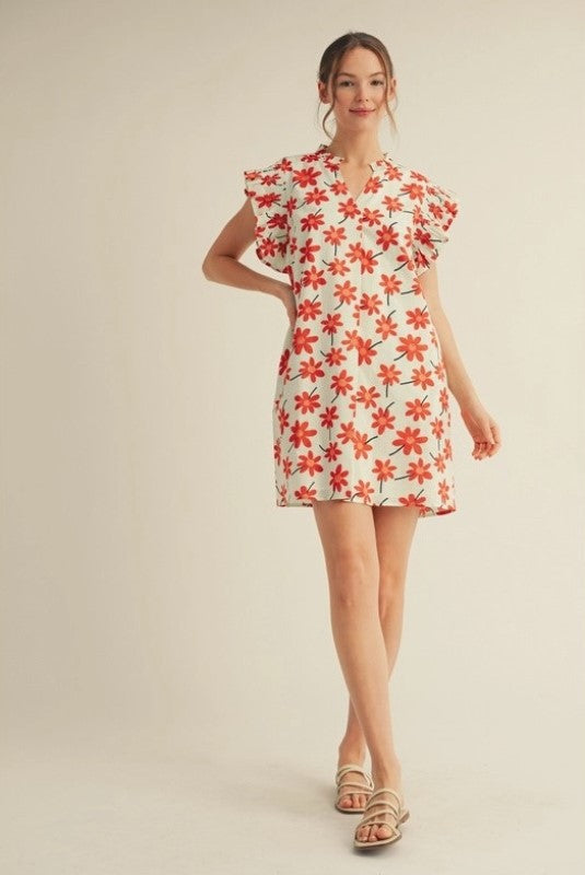 The Flower a Day Mini Dress