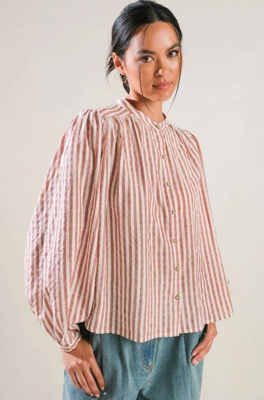 The Seaside Stripe Blouse