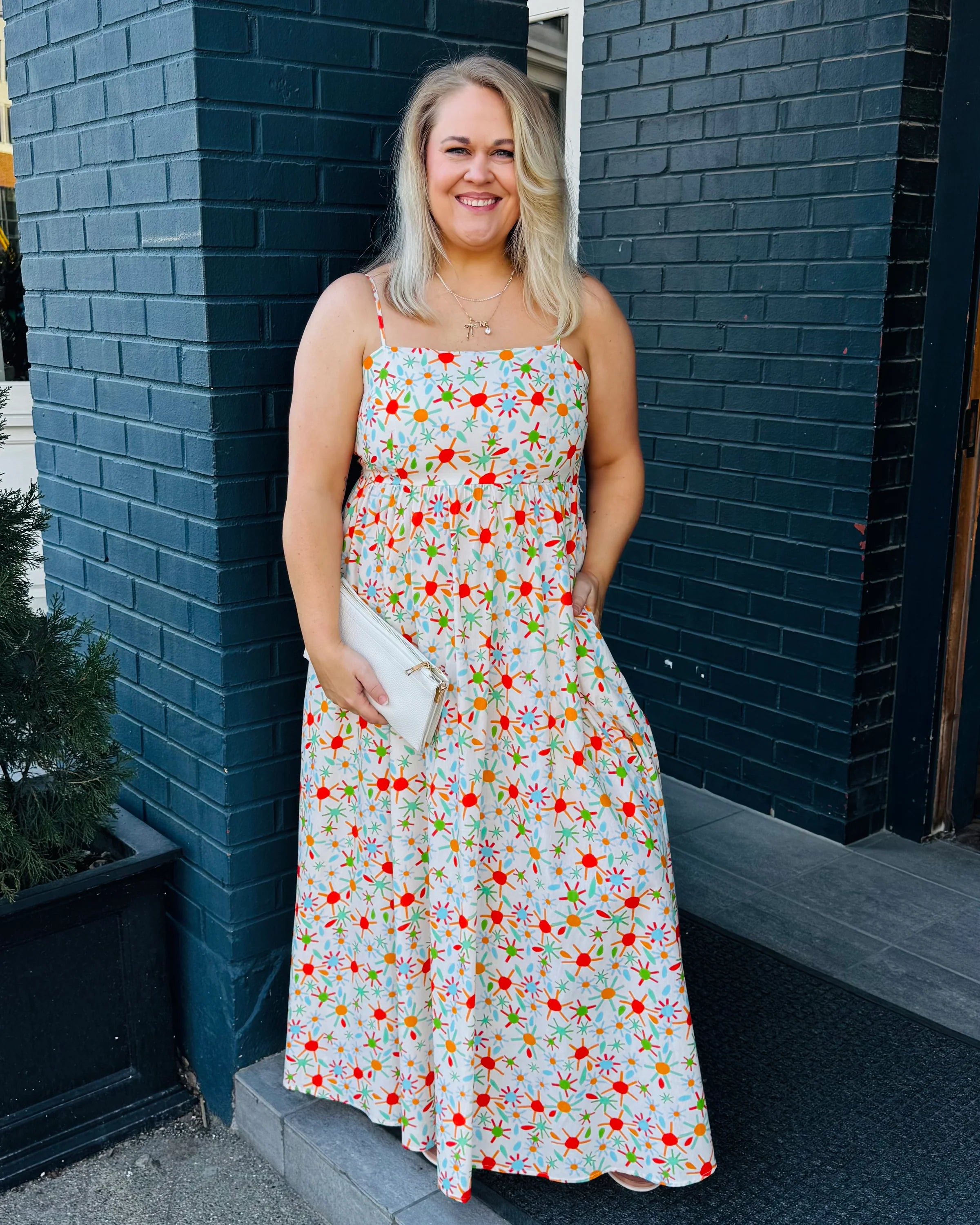 Aegean Daisy Maxi Dress