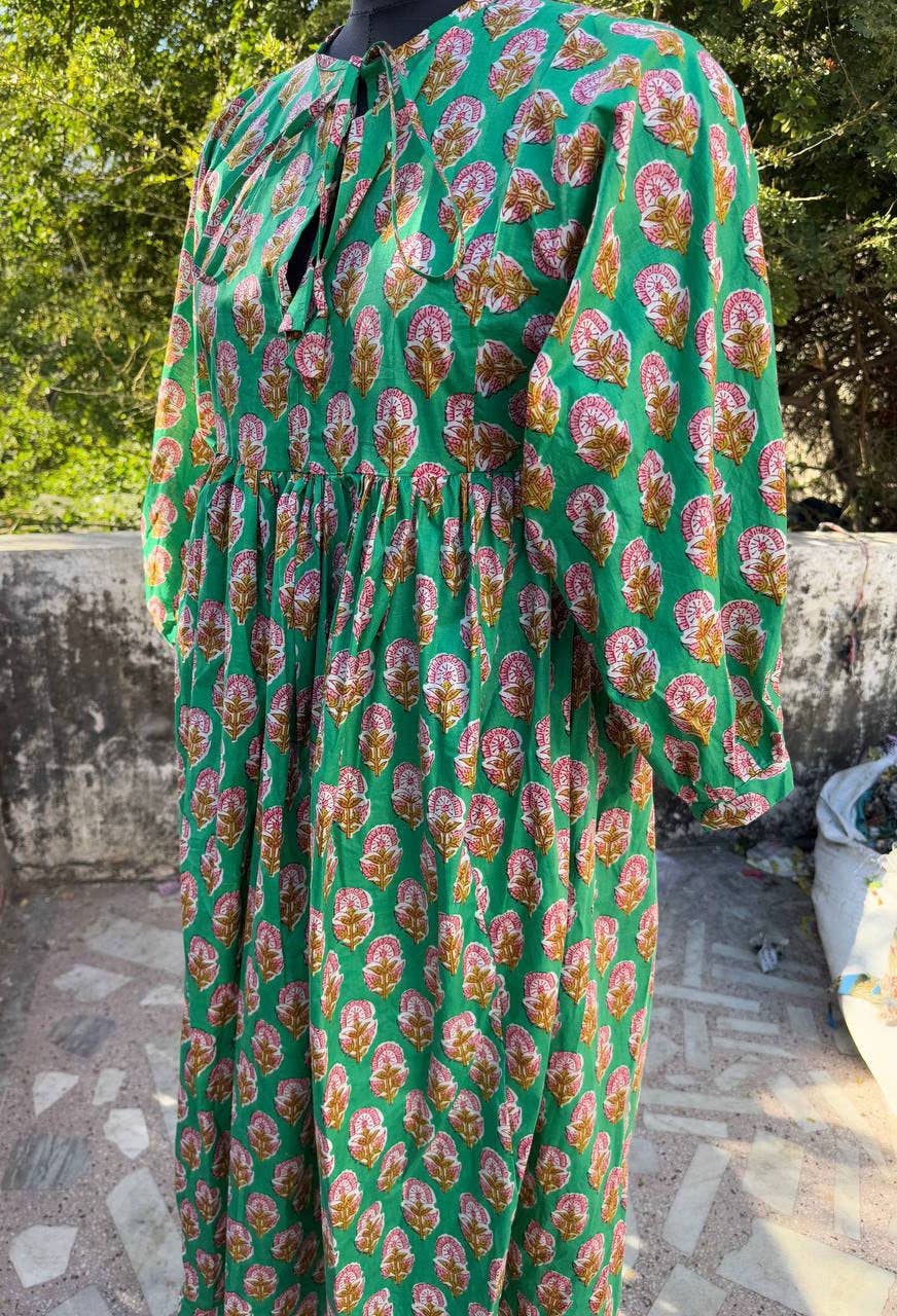 Handprint Picnic Midi Dress