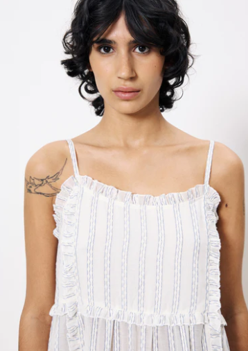 Clio striped maxi dress