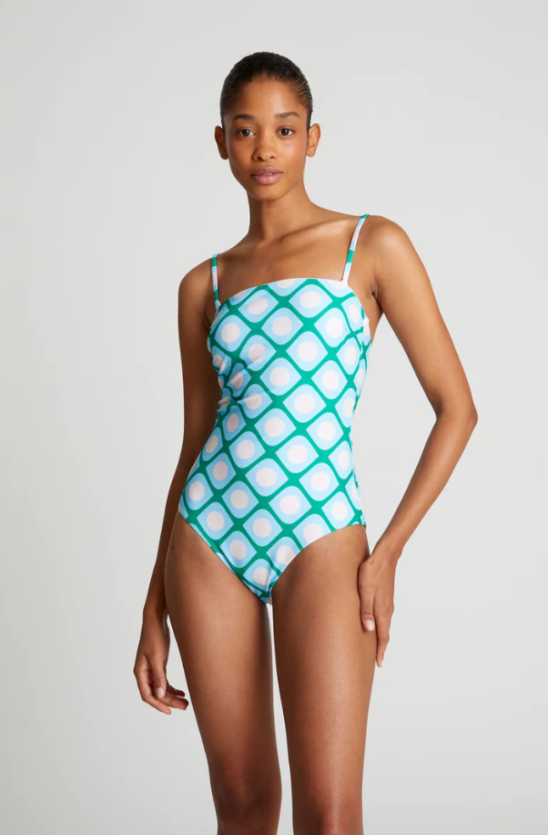 Geometric Print Swimsuit