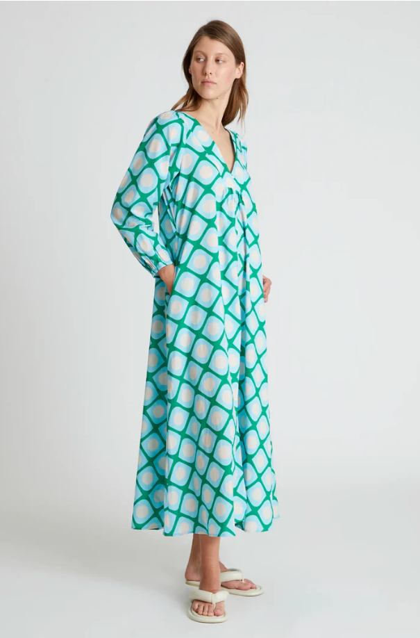 Mod Print Maxi Dress