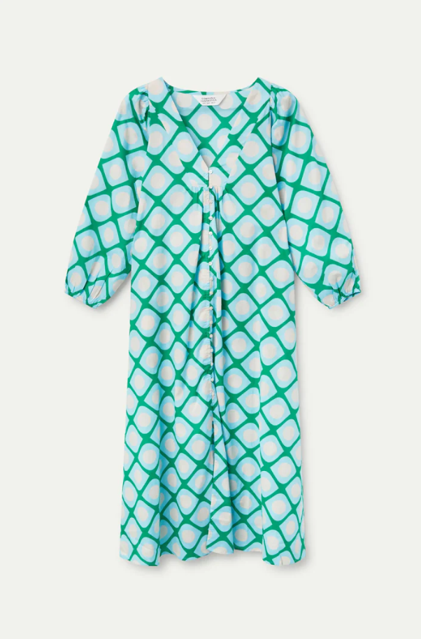 Mod Print Maxi Dress
