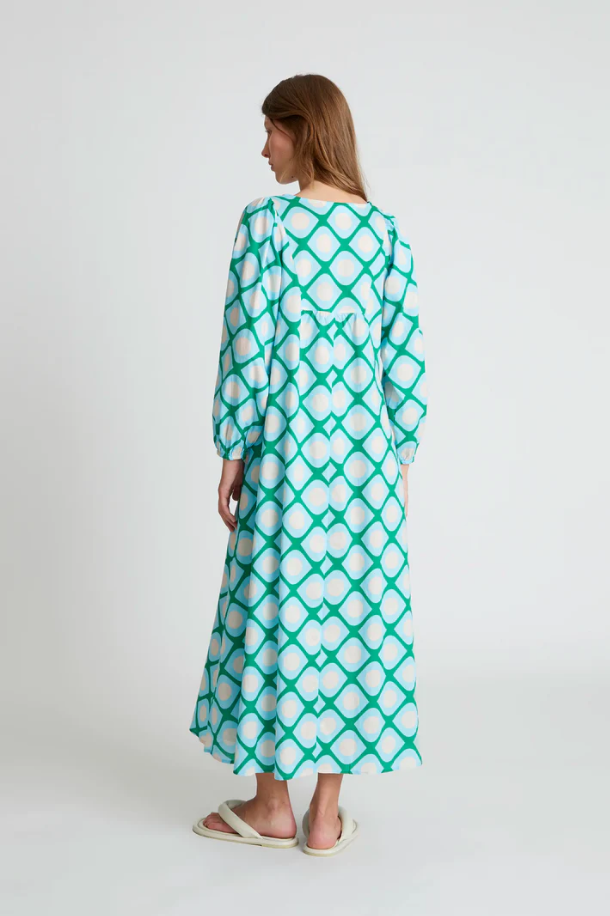 Mod Print Maxi Dress