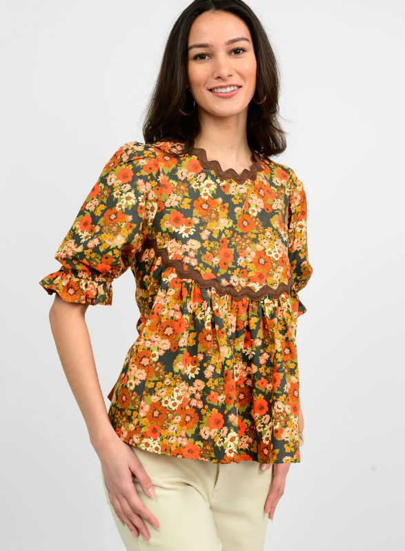 Flora Ric Rac Top