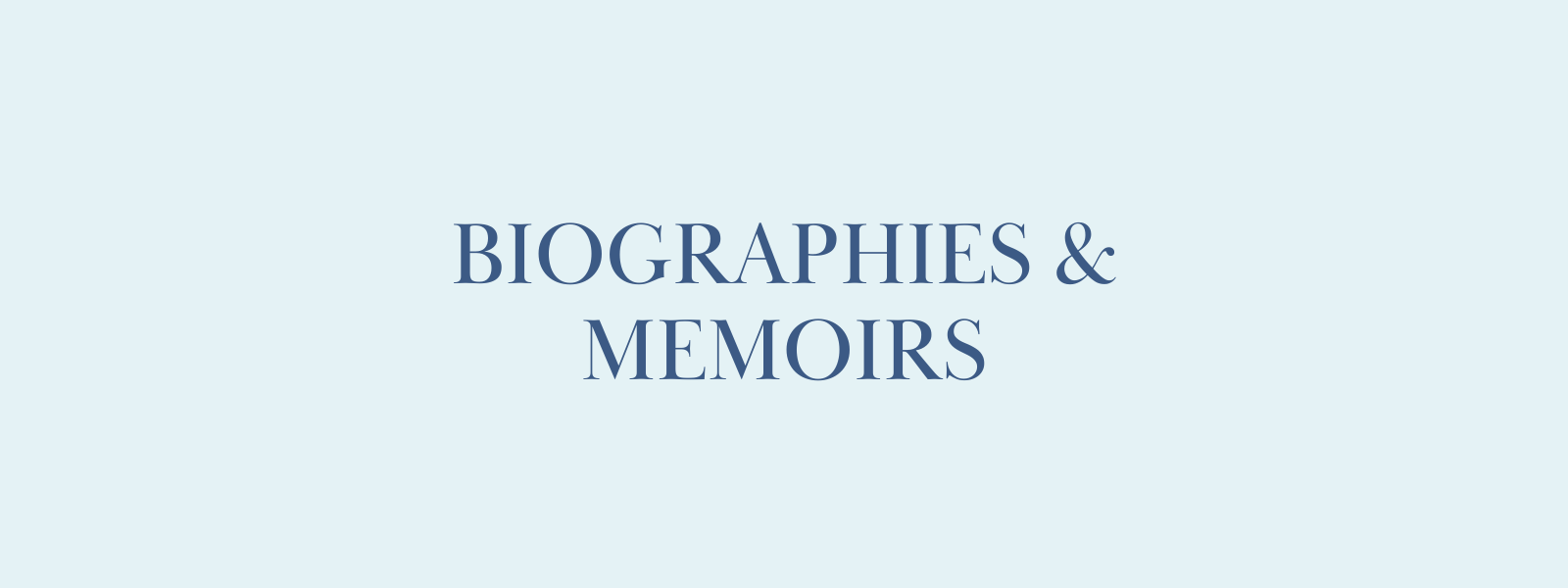 Biographies & Memoirs