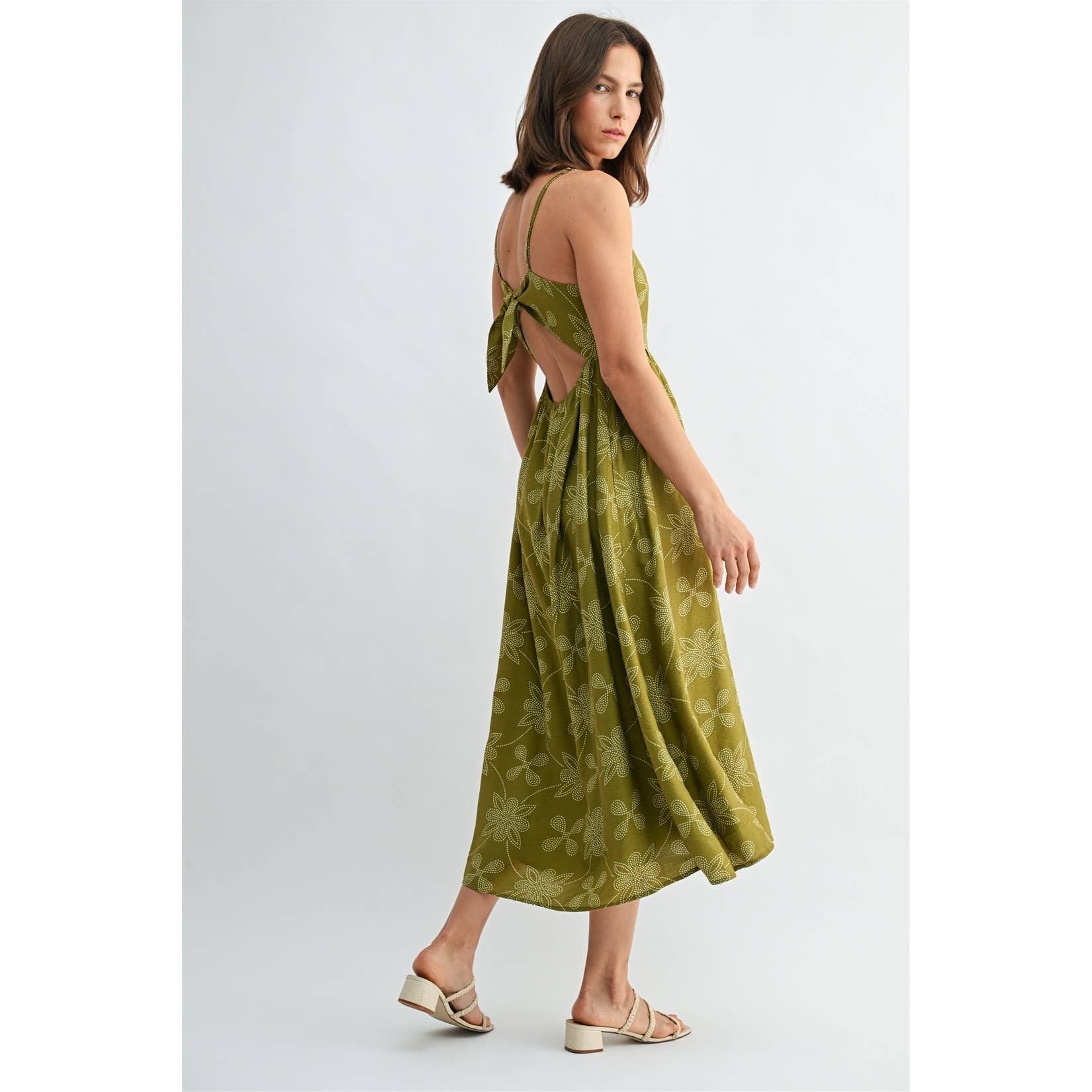 The Olive Grove Midi Dress