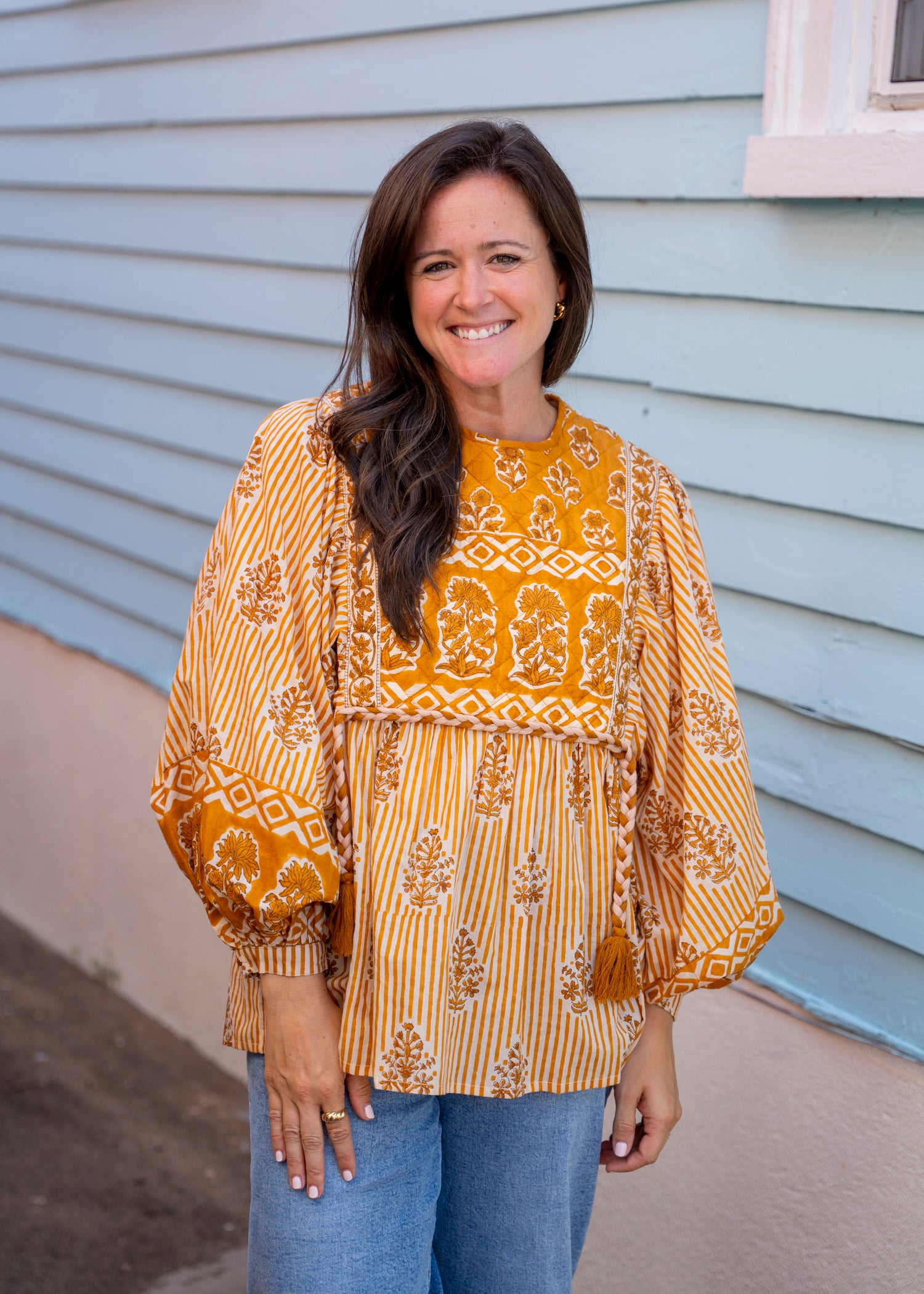 Alys Mustard Blouse