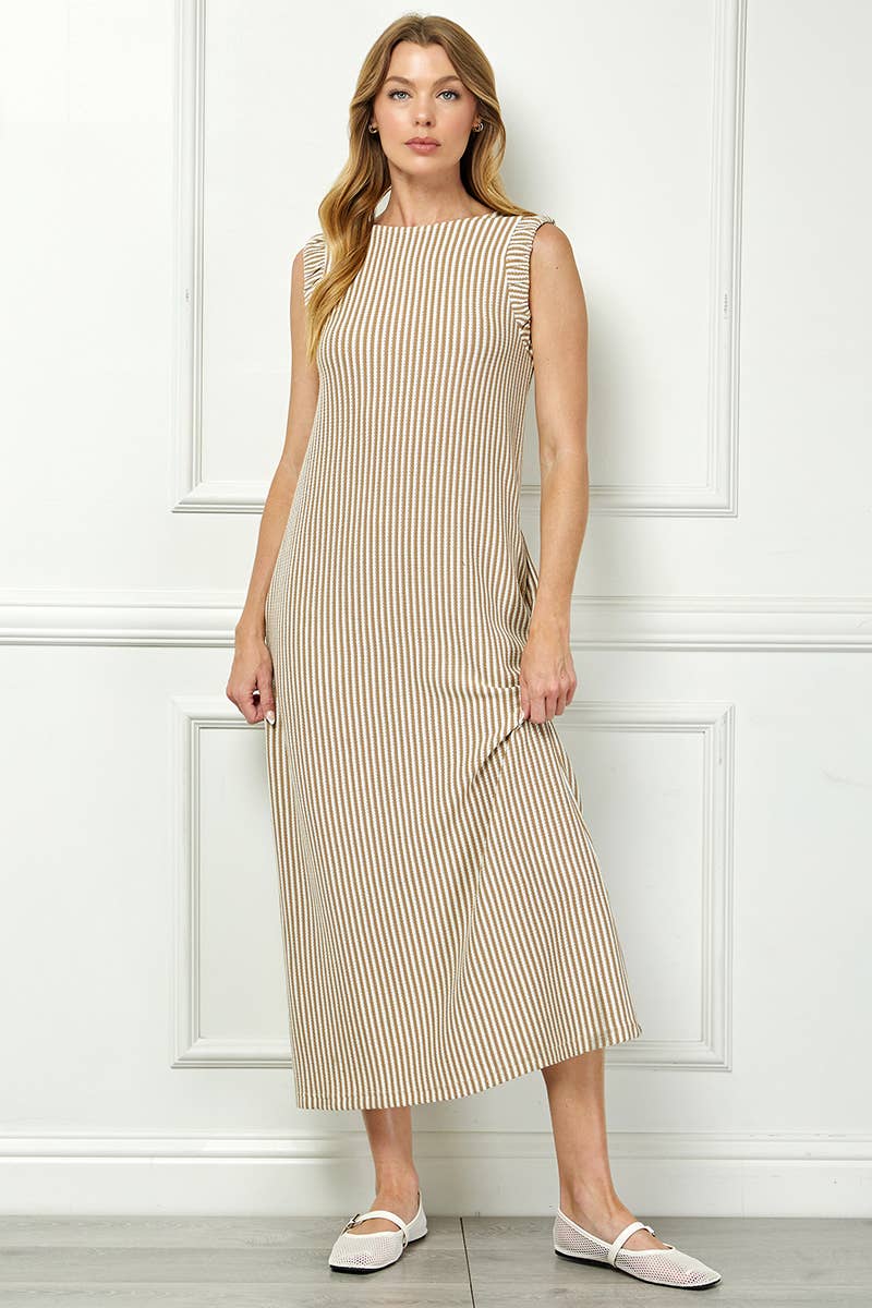 The Classic Stripe Maxi Dress