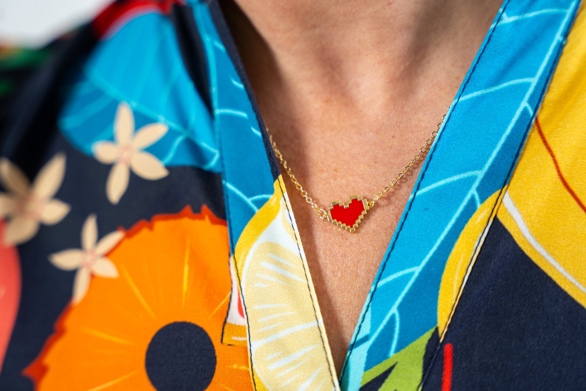 The Mario Heart Necklace
