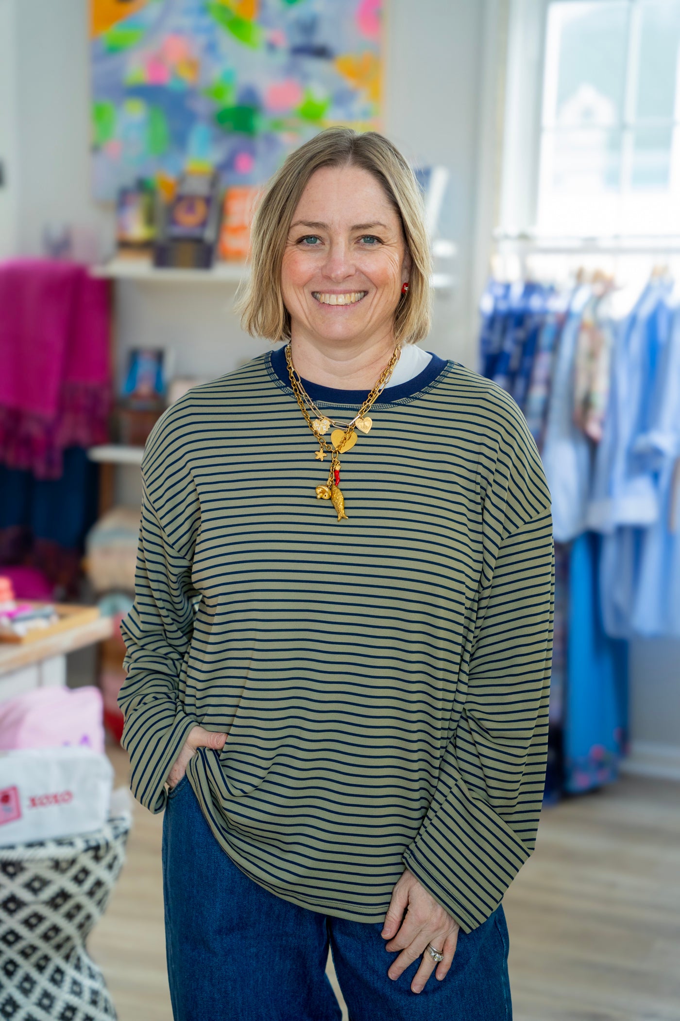 Cassandra Striped Top