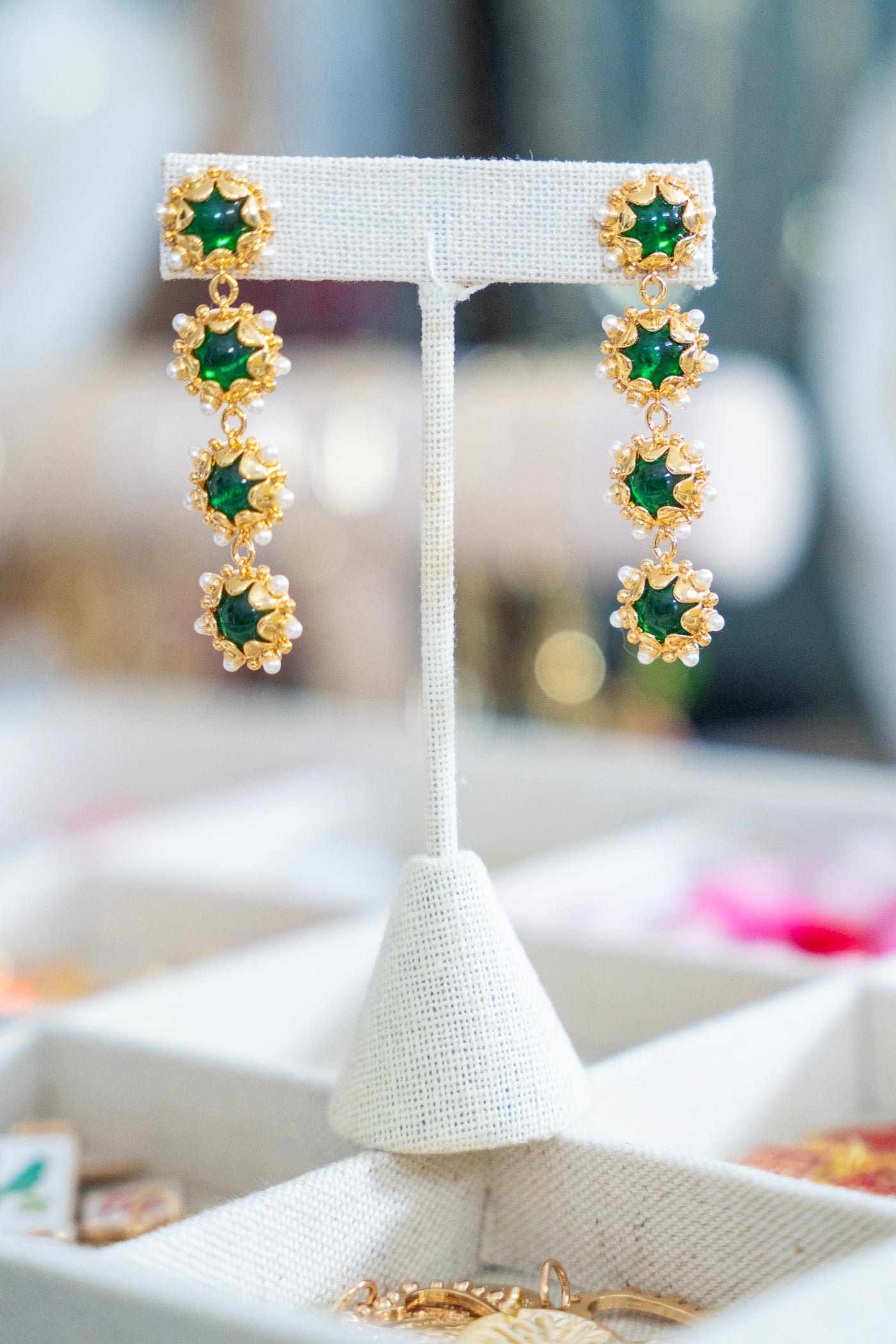 The Emerald Soirée Earrings