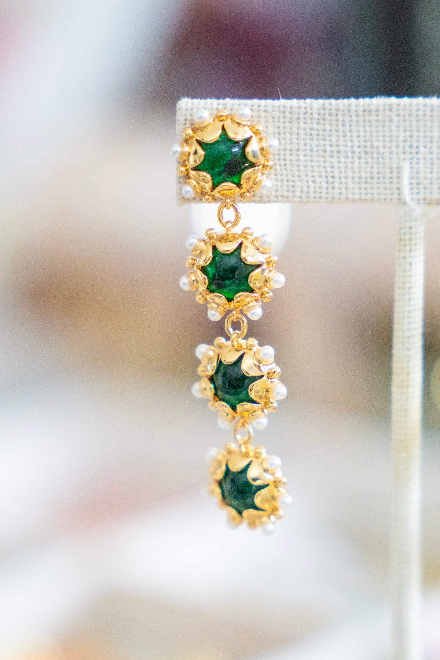 The Emerald Soirée Earrings