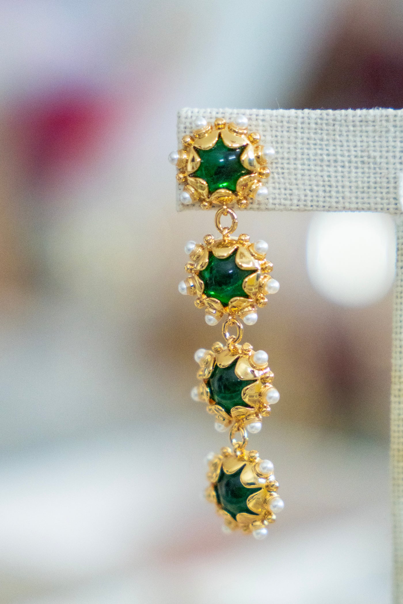 The Emerald Soirée Earrings