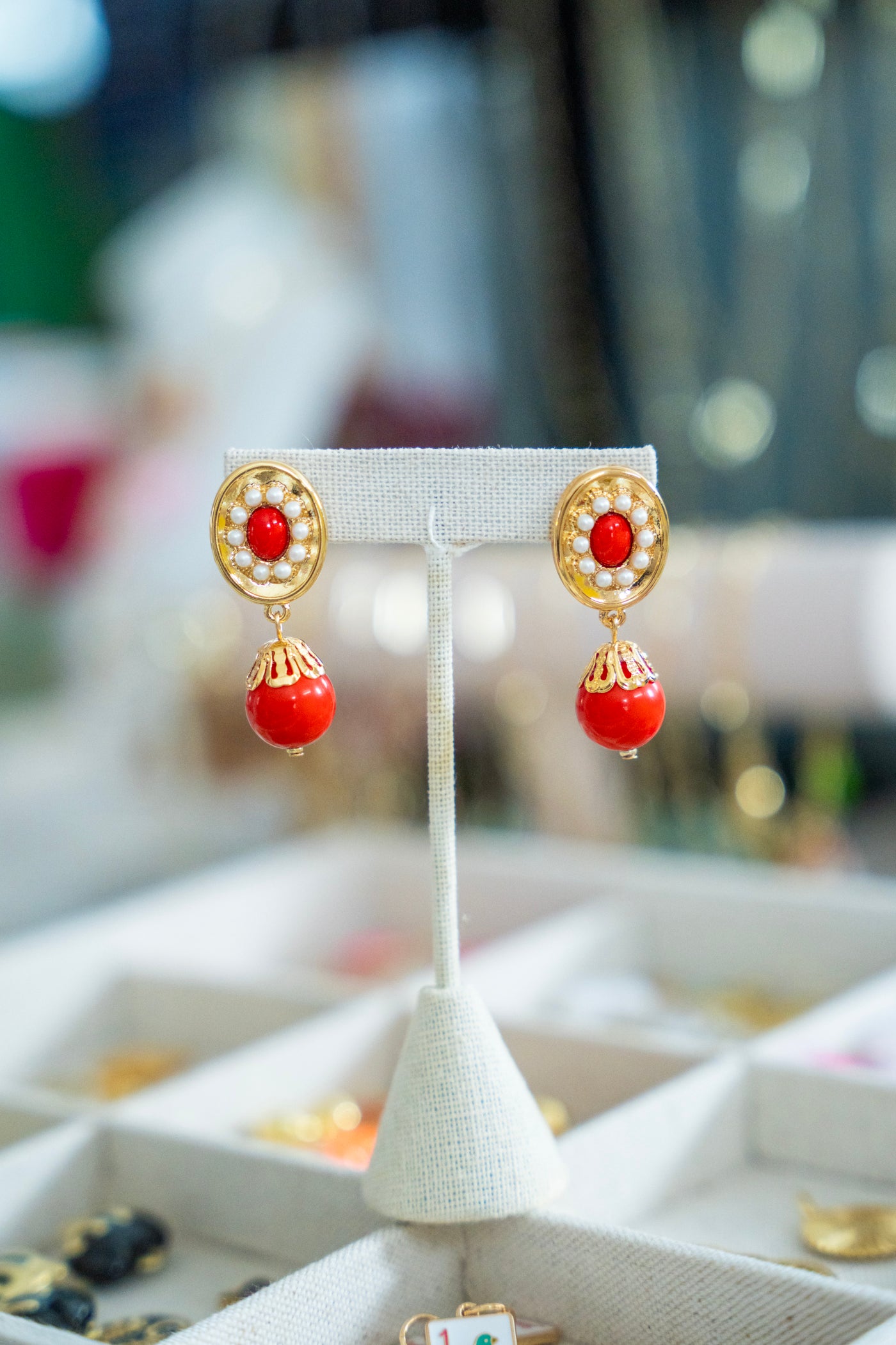 The Porcelain Drop Earring