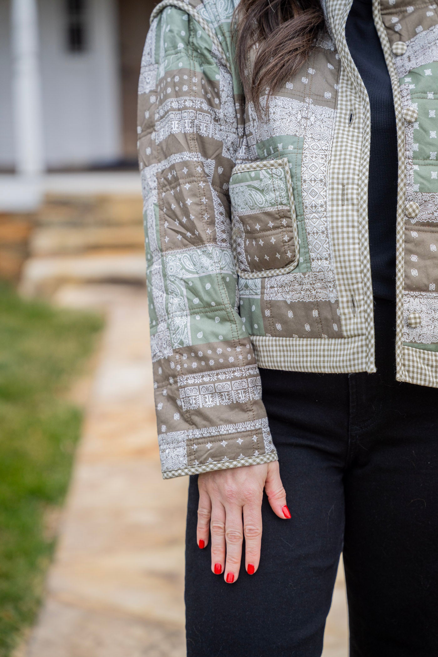 Ash Olive Bandana Jacket