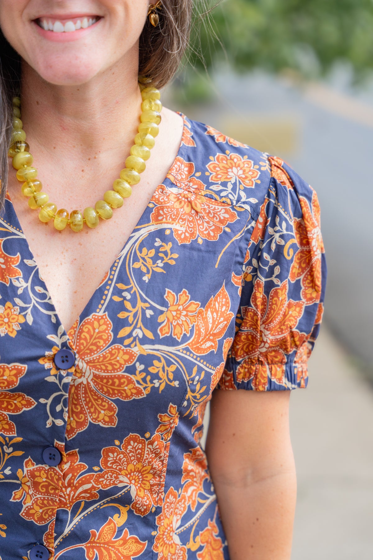 Hallie Floral V-Neck Maxi Dress