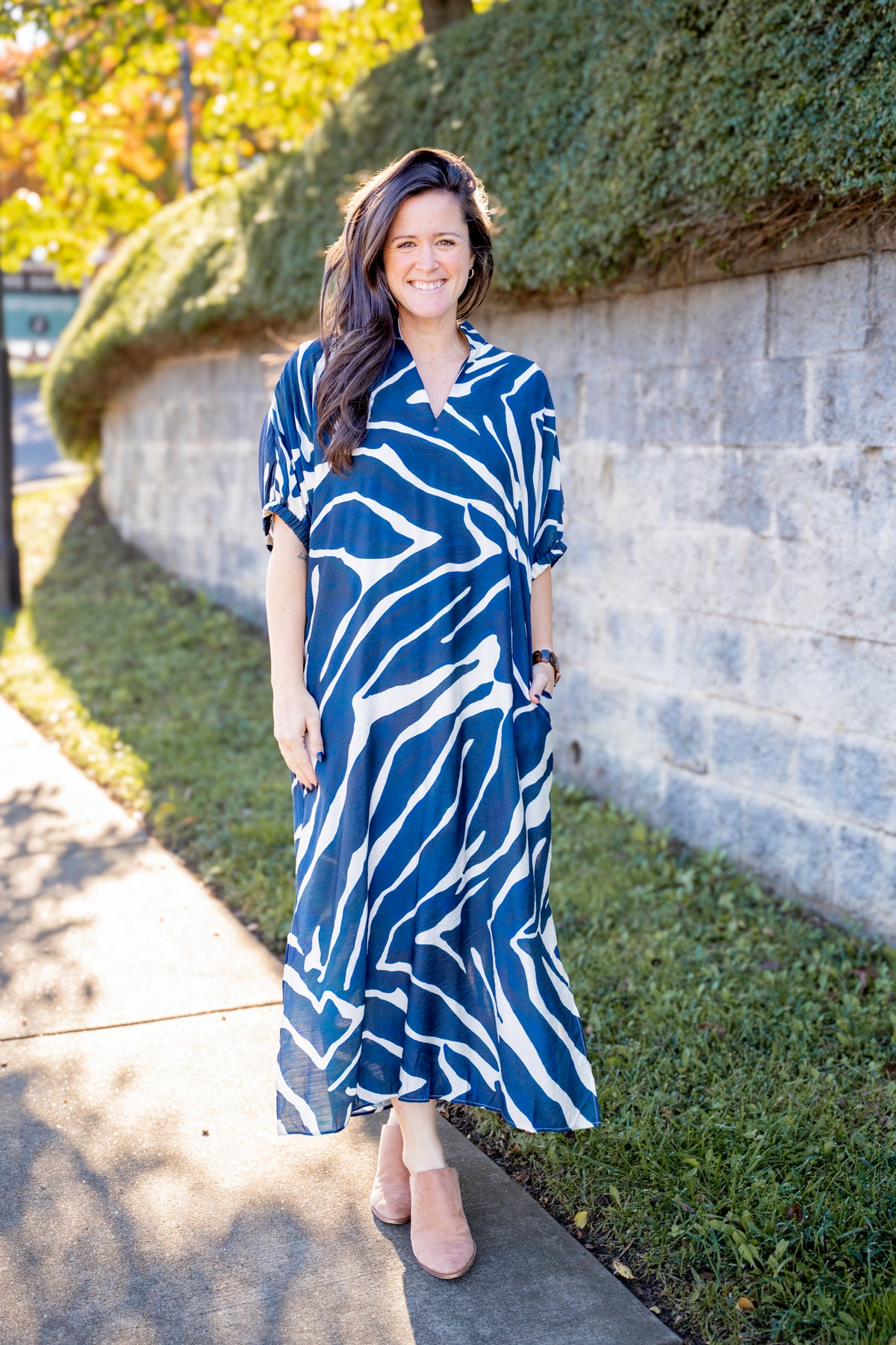 Navy Relaxed Maxi Dress