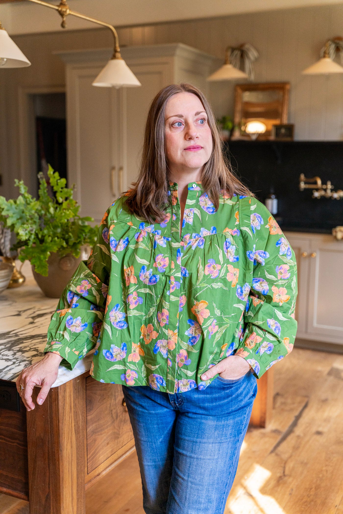 The Evergreen Blossom Top