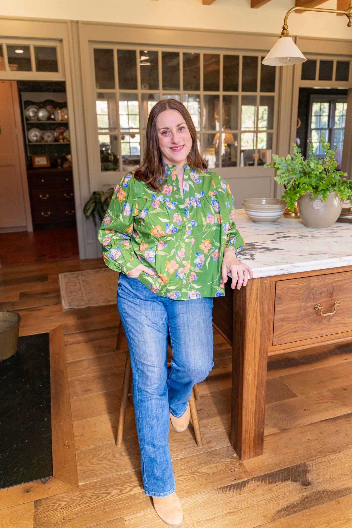 The Evergreen Blossom Top