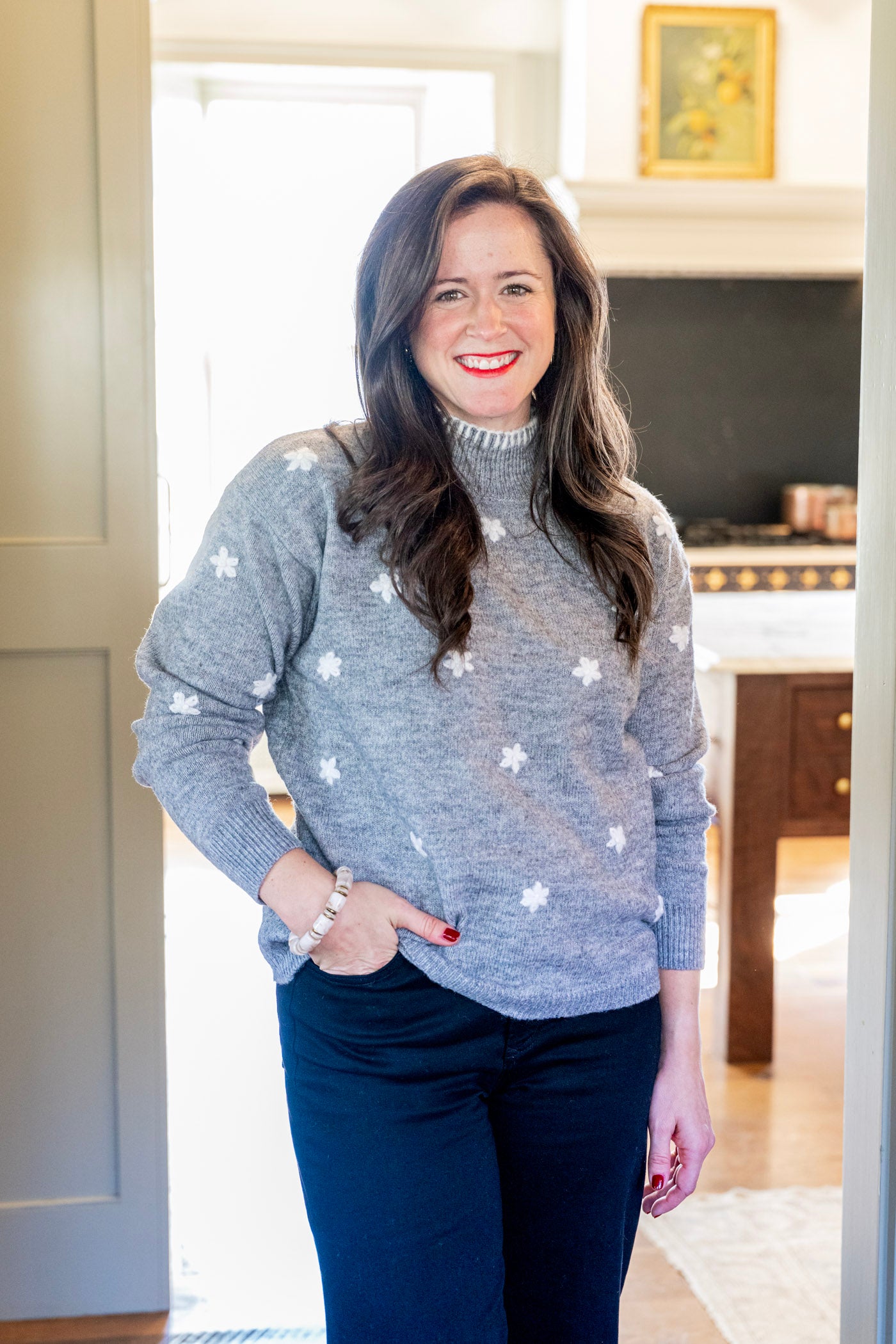 The Snowflake Meadow Sweater